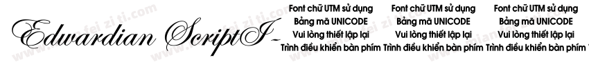 Edwardian ScriptI字体转换